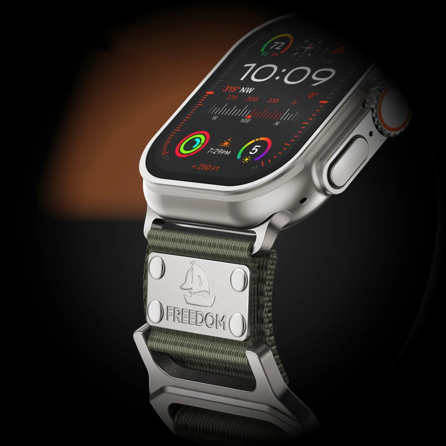 FREEDOM Ultra Wide Nylon Band: Aventura y Estilo Audaz para Apple Watch