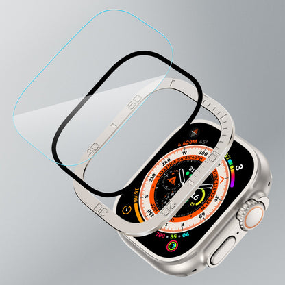 Protector de Pantalla de Cristal Templado para Apple Watch Ultra: Diseño Numérico y Protección Total