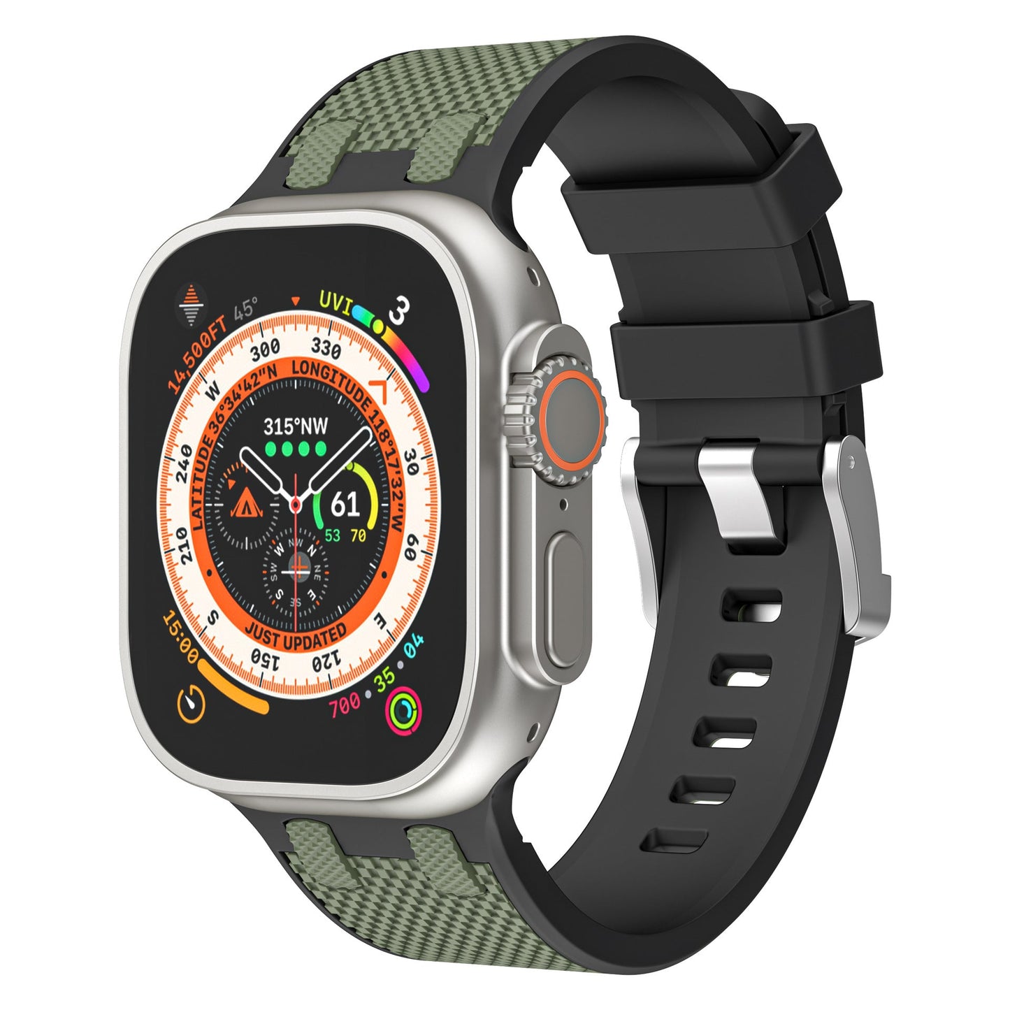 AP Dual Color Matching Silicone Band: Estilo Vibrante y Confort para Apple Watch