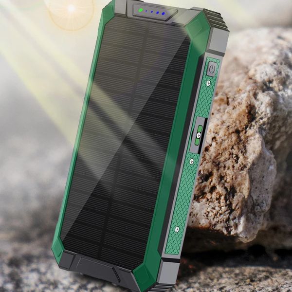 Power Sunbank: Cargador Solar 4 en 1 Inalámbrico de 50000mAh