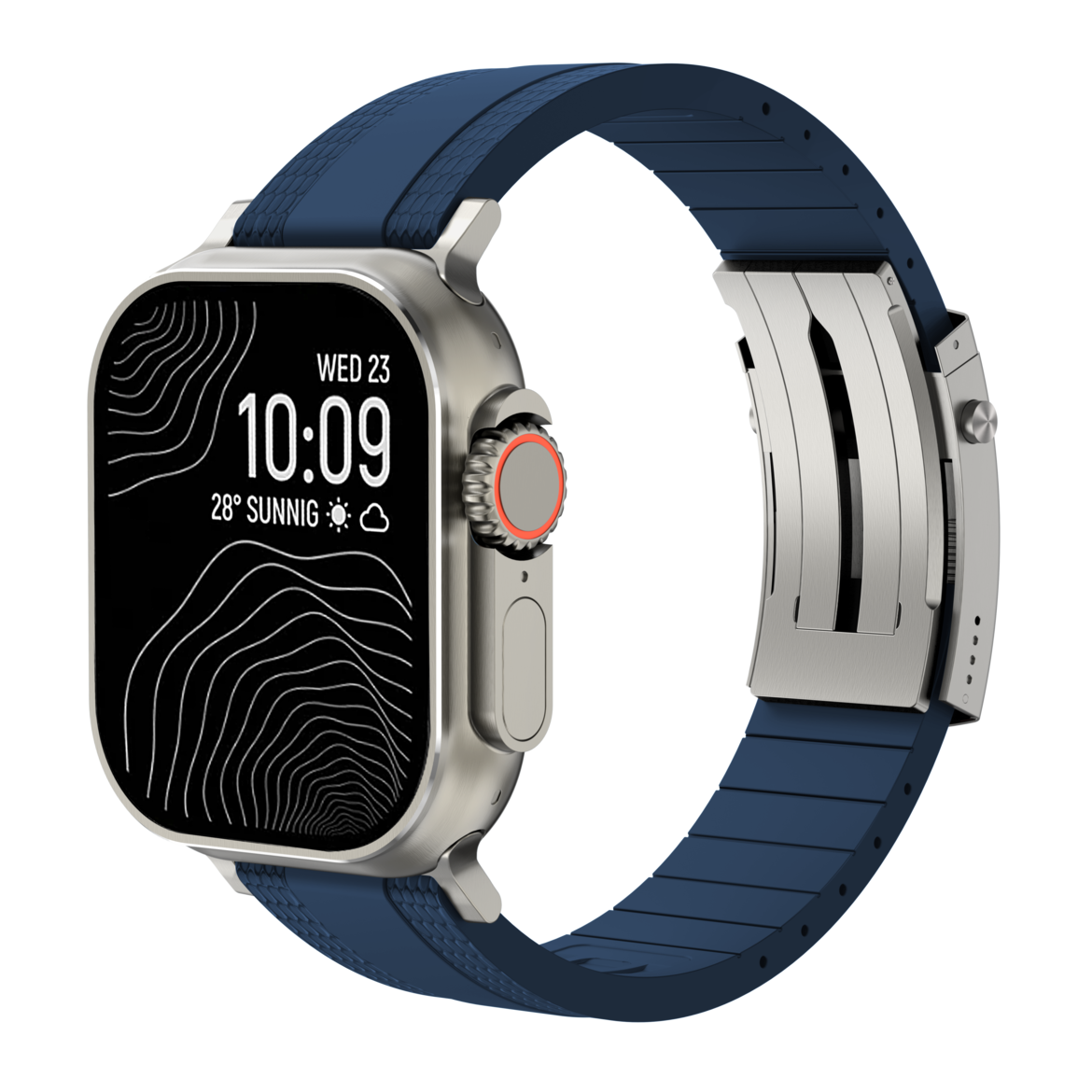 Ocean Luxe Band: Elegancia Marina y Durabilidad FKM para Apple Watch