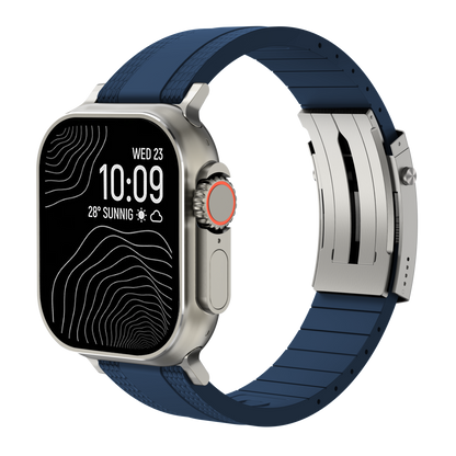 Ocean Luxe Band: Elegancia Marina y Durabilidad FKM para Apple Watch