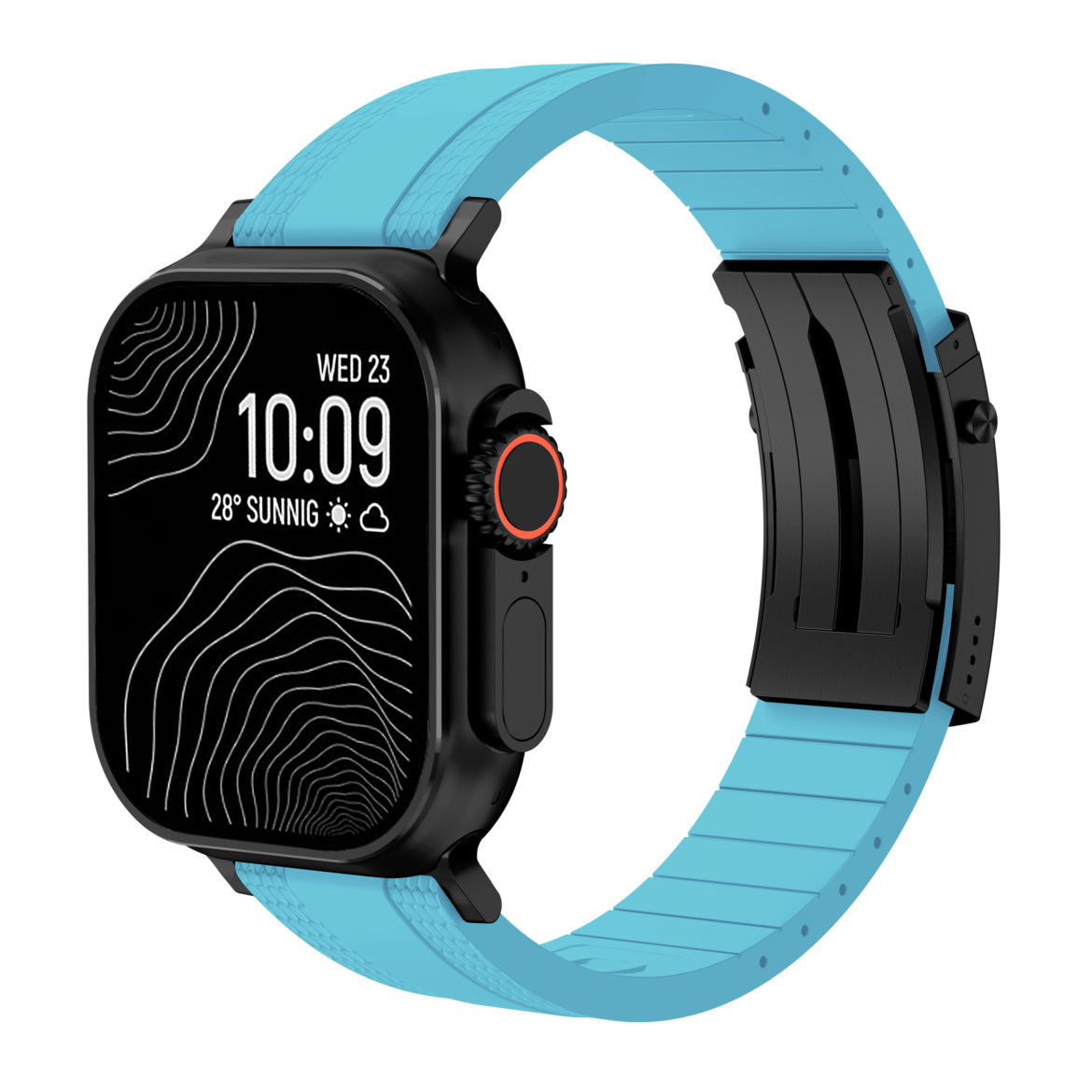 Ocean Luxe Band: Elegancia Marina y Durabilidad FKM para Apple Watch