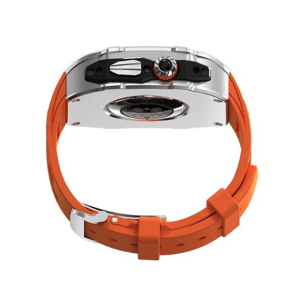 RM Vanguard Series: Carcasa de Acero Inoxidable y Correa Fluororubber para Apple Watch Ultra
