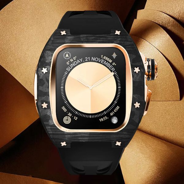 RM7013 Carbon Fiber Retrofit Kit: Estilo Vanguardista para Apple Watch S10