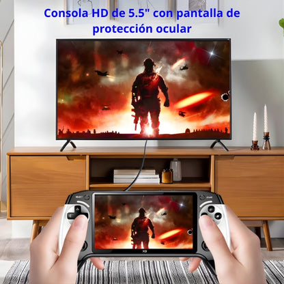 Consola de Juegos Portátil - X9 Game Stick Retro con Pantalla IPS de 5,5”