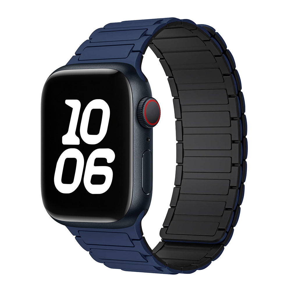Pulseira Magnética de Silicone para Apple Watch: Estilo Ousado e Conforto Personalizado