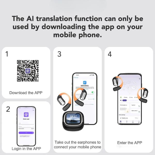 ERAZER XF32: Auriculares Inalámbricos OWS con Traducción IA y Audio Potente