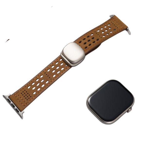 Breathable Leather Strap: Elegancia y Confort para Tu Apple Watch