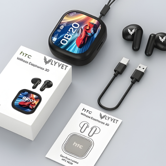 HTC NE20 – Auriculares traductores con pantalla LCD, OWS y sonido Hi-Fi