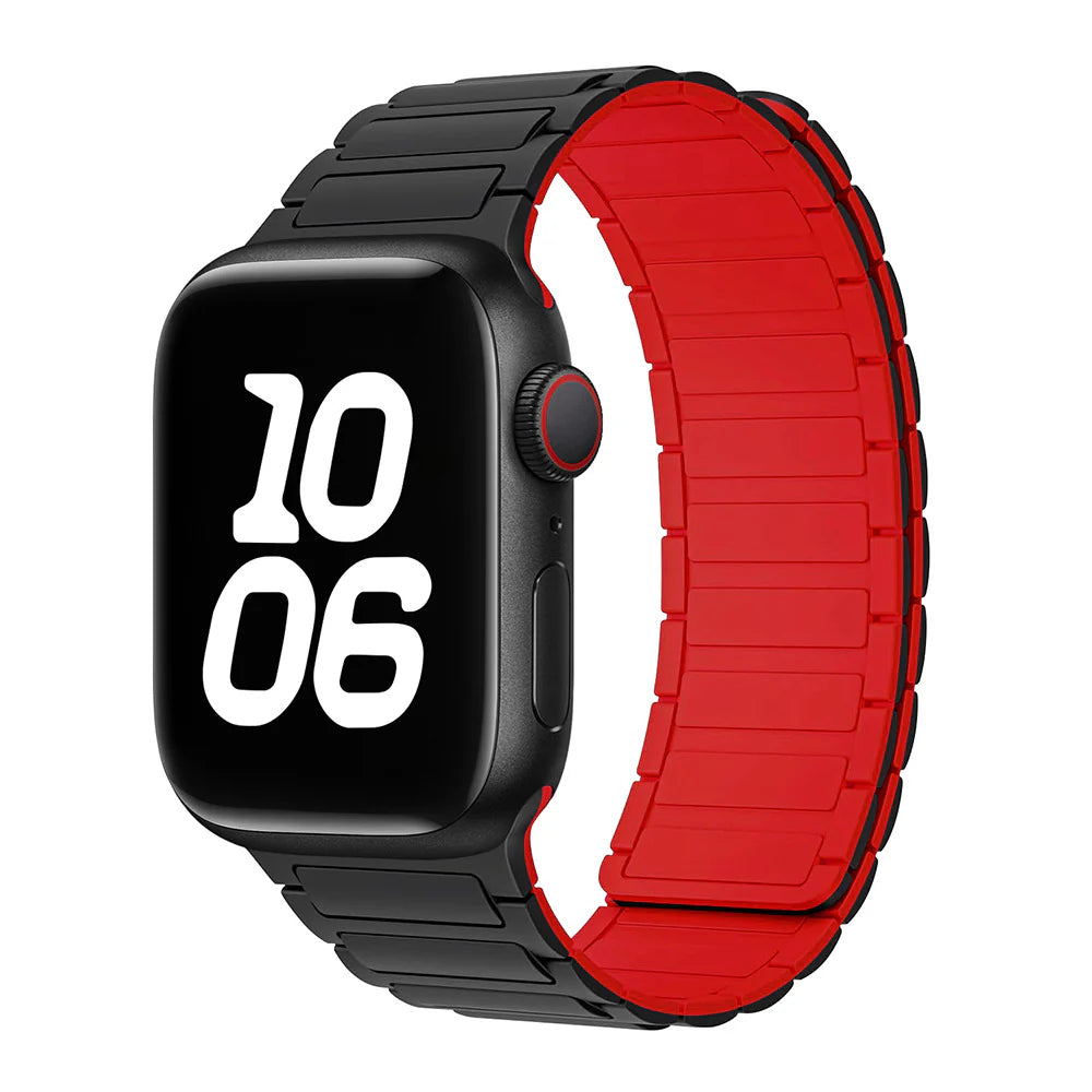 Pulseira Magnética de Silicone para Apple Watch: Estilo Ousado e Conforto Personalizado