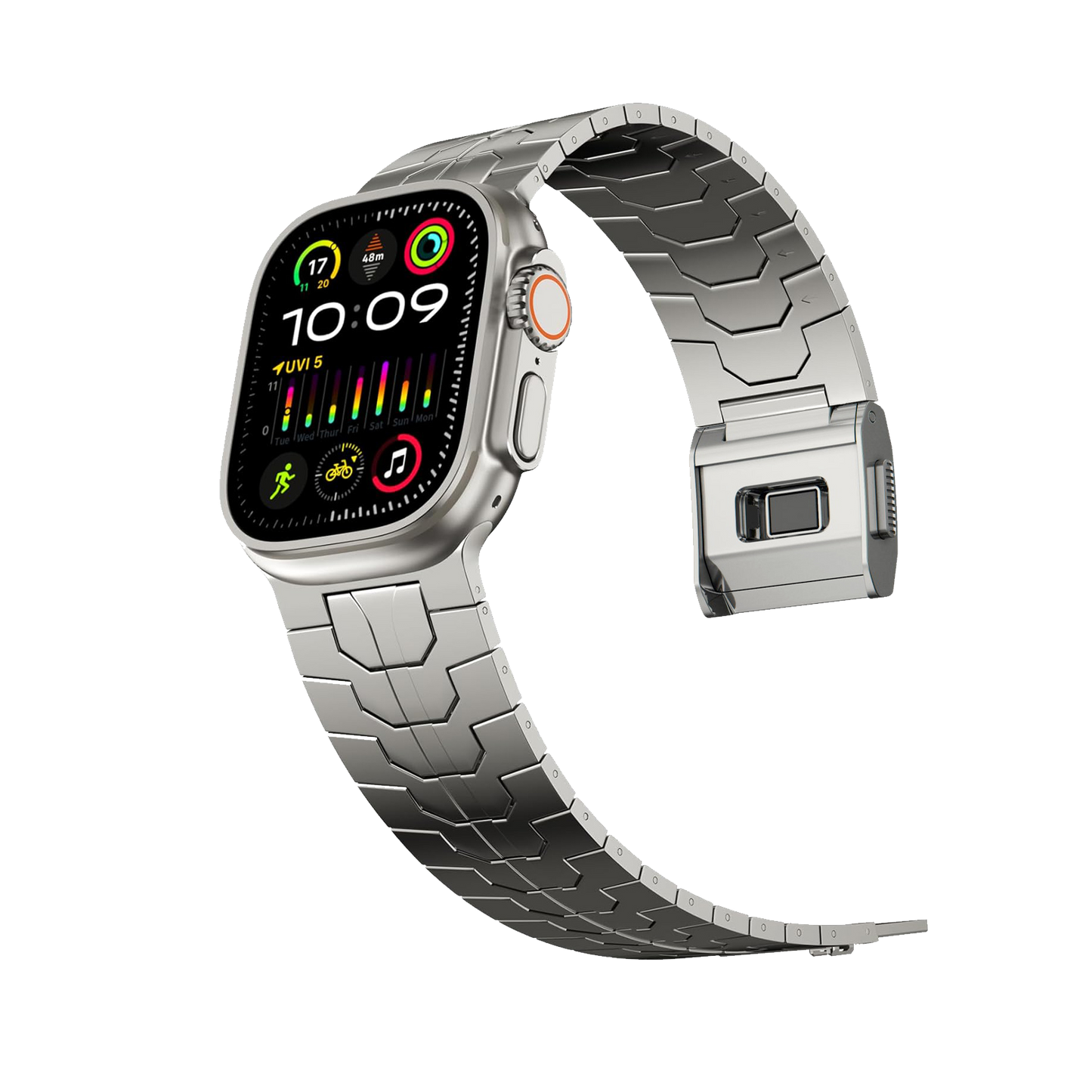 Stainless Steel Ultra Band: Estilo y Durabilidad Premium para Apple Watch