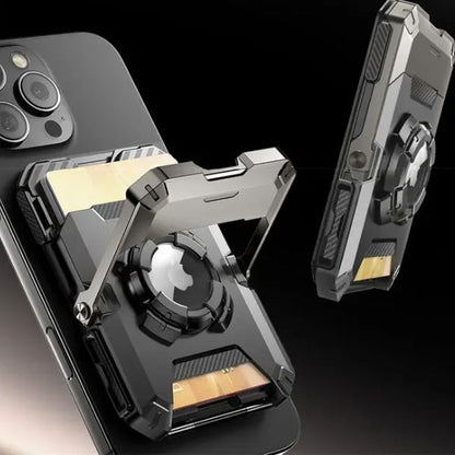 SUPCASE MagWallet Pro: Cartera Magnética con Soporte AirTag y Trípode | 5 Tarjetas y Protección RFID