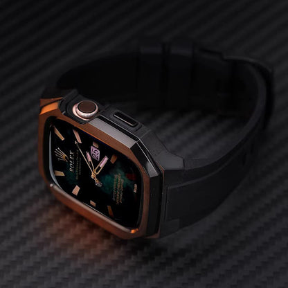 Carcasa de Acero Inoxidable y Correa de Goma para Apple Watch: Durabilidad y Estilo