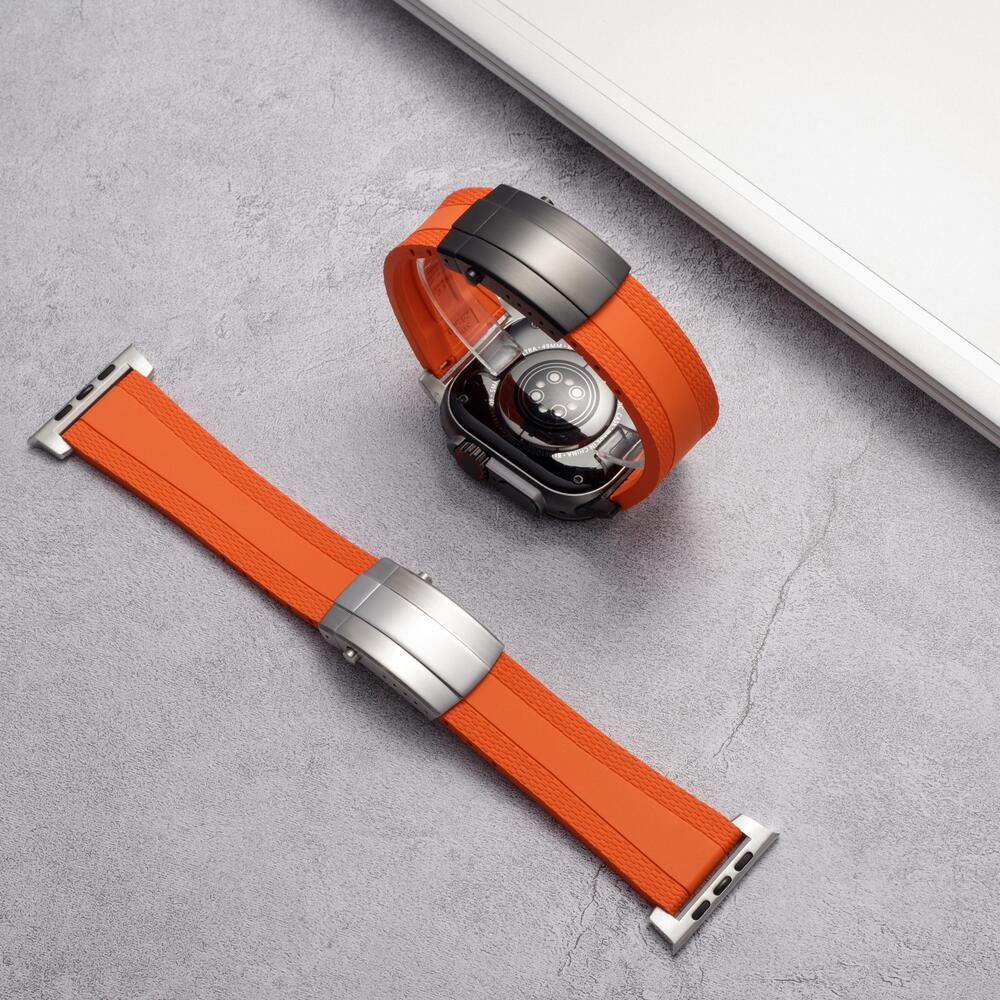 Ocean Luxe Band: Elegancia Marina y Durabilidad FKM para Apple Watch