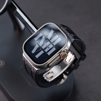 NEW AP Thick Silicone Band: Confort y Durabilidad con Adaptador de Titanio para Apple Watch