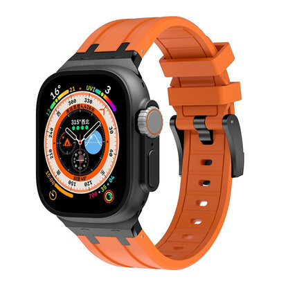 Luxury AP Mod Silicone Band: Lujo, Confort y Resistencia con Adaptador de Titanio para Apple Watch