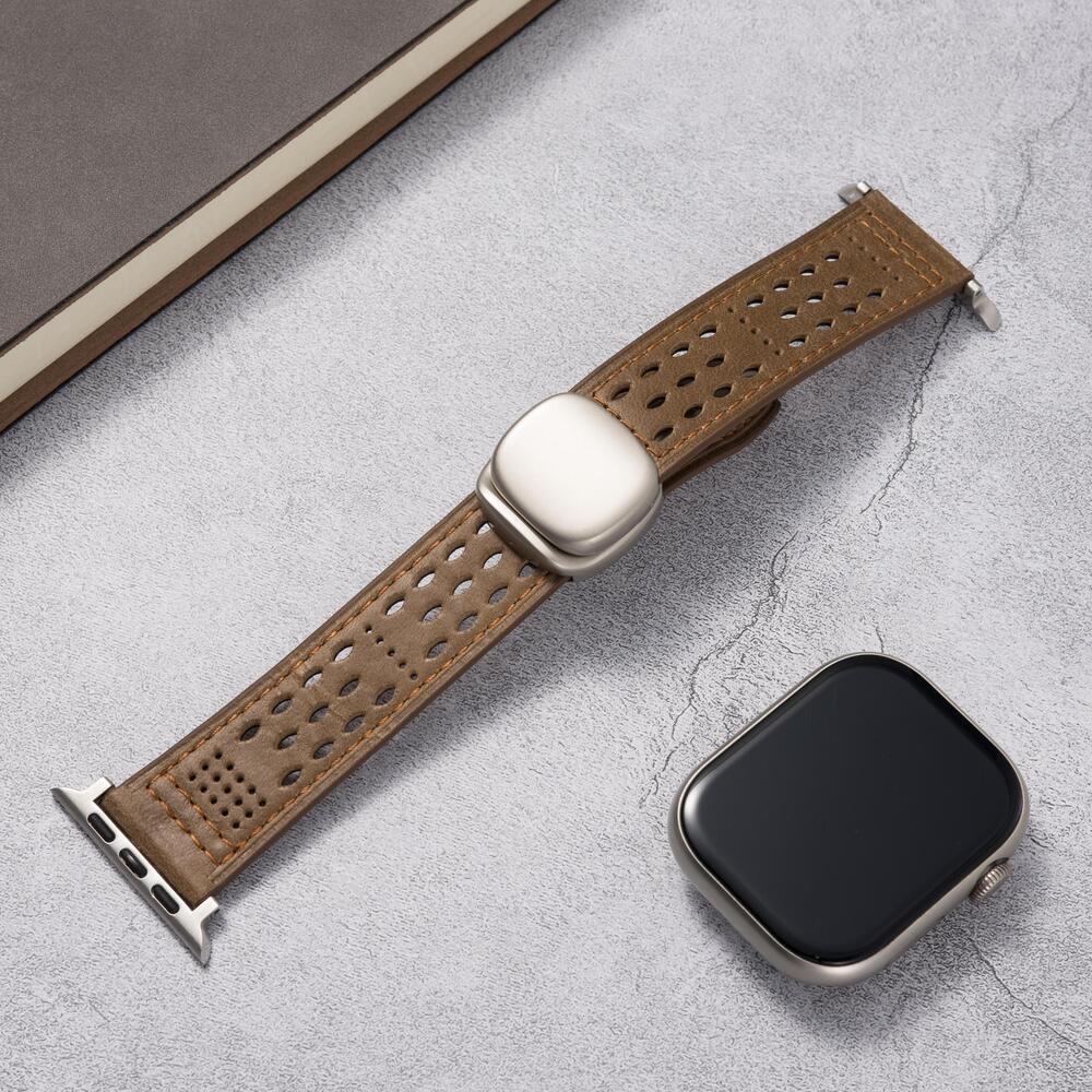 Breathable Leather Strap: Elegancia y Confort para Tu Apple Watch