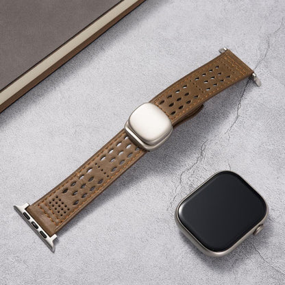 Breathable Leather Strap: Elegancia y Confort para Tu Apple Watch