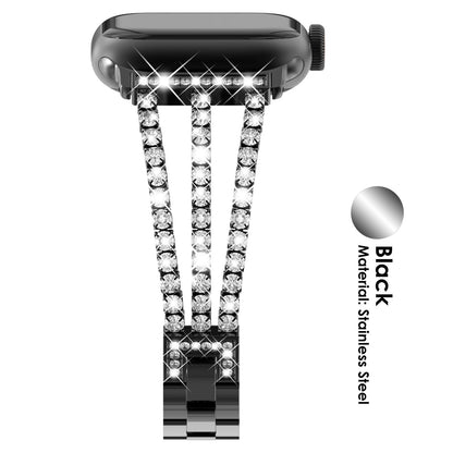 Bling Diamond Link Bracelet: Lujo Brillante para tu Apple Watch