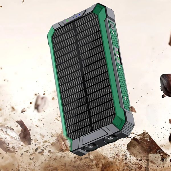 Power Sunbank: Cargador Solar 4 en 1 Inalámbrico de 50000mAh