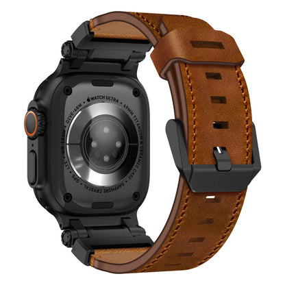 Explorer Crazy Horse Leather Band: Aventura y Elegancia en Tu Apple Watch