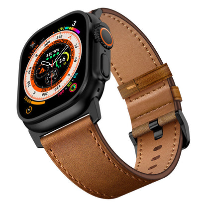 Wilderness Leather Band: Aventura y Estilo Rústico para tu Apple Watch