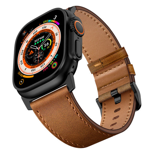 Wilderness Leather Band: Aventura y Estilo Rústico para tu Apple Watch