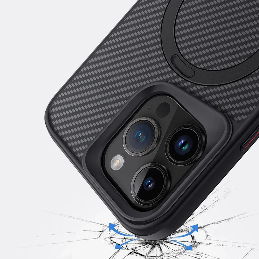 Armor Magnetic Phone Case: Elegancia Nikon y Protección Versátil para iPhone