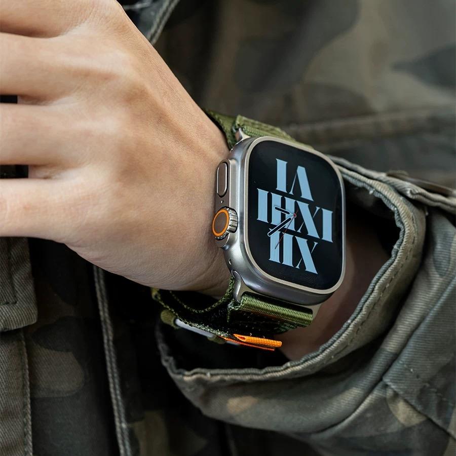 Designer Nylon Woven Band: Aventura y Resistencia para Tu Apple Watch