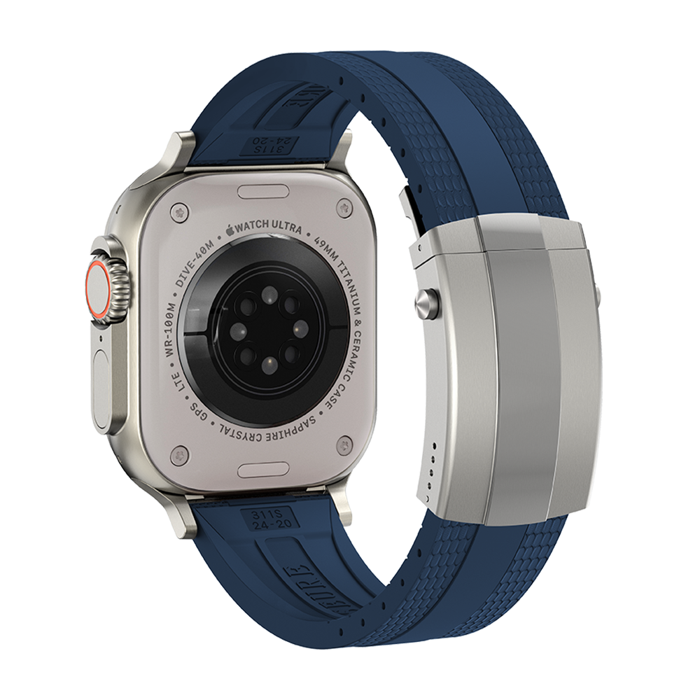 Ocean Luxe Band: Elegancia Marina y Durabilidad FKM para Apple Watch