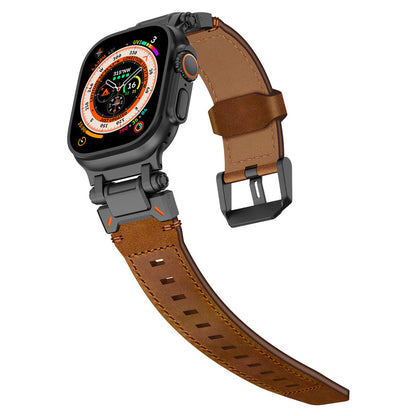 Explorer Crazy Horse Leather Band: Aventura y Elegancia en Tu Apple Watch