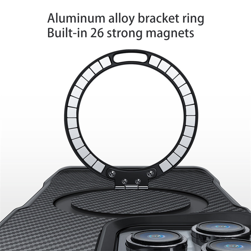 Armor Magnetic Phone Case: Elegancia Nikon y Protección Versátil para iPhone