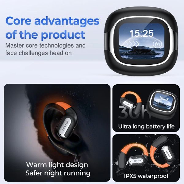 ERAZER XF32: Auriculares Inalámbricos OWS con Traducción IA y Audio Potente