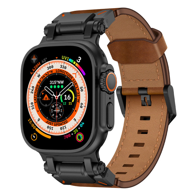 Explorer Crazy Horse Leather Band: Aventura y Elegancia en Tu Apple Watch
