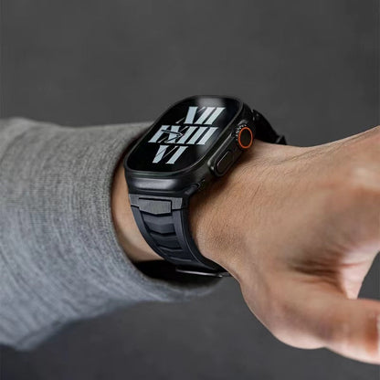 Mecha Fluororubber Band: Confort y Estilo Robusto para Apple Watch