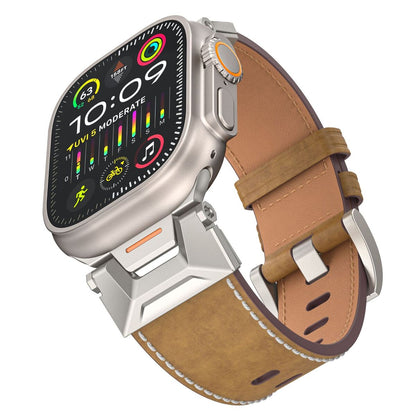 New Explorer Fluororubber & Leather Strap: Audacia y Estilo para Apple Watch