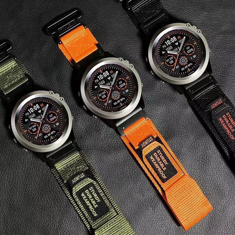 Garmin QuickFit Nylon Canvas Loop Velcro Band: Estilo Militar y Confort Adaptable
