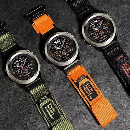 Garmin QuickFit Nylon Canvas Loop Velcro Band: Estilo Militar y Confort Adaptable