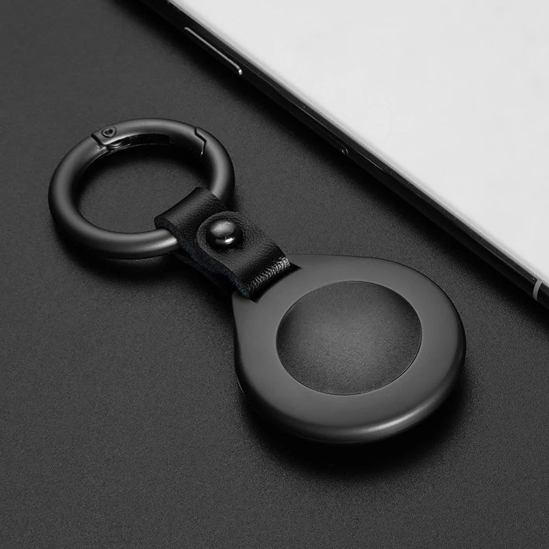 Funda Protectora AirTag Shield Ring: Llavero de Metal Resistente para Tu Rastreador