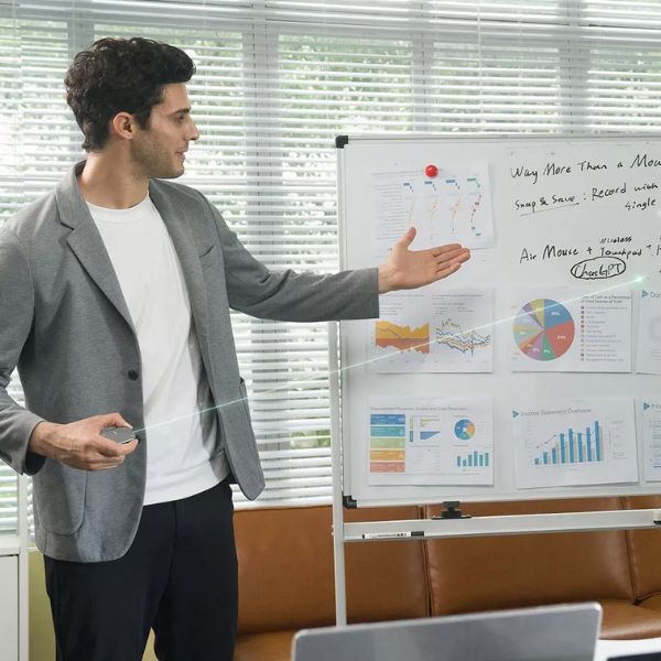 Cheerdots2: Air Mouse Inalámbrico AI con Grabación y Puntero Láser