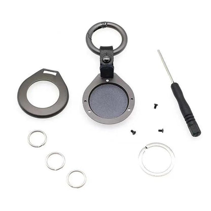 Funda Protectora AirTag Shield Ring: Llavero de Metal Resistente para Tu Rastreador