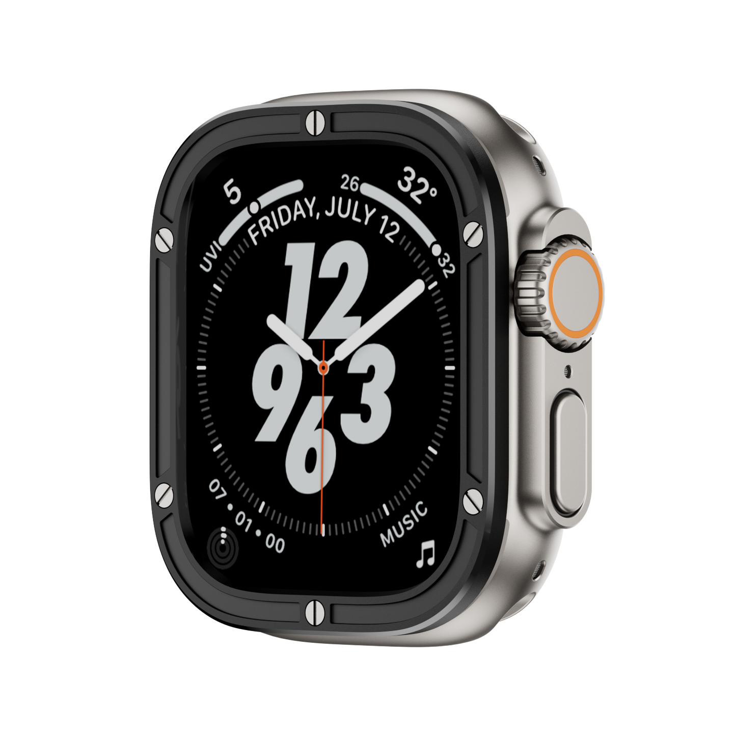 Immortal Steel Nail Protection Circle: Lujo y Protección para Apple Watch Ultra
