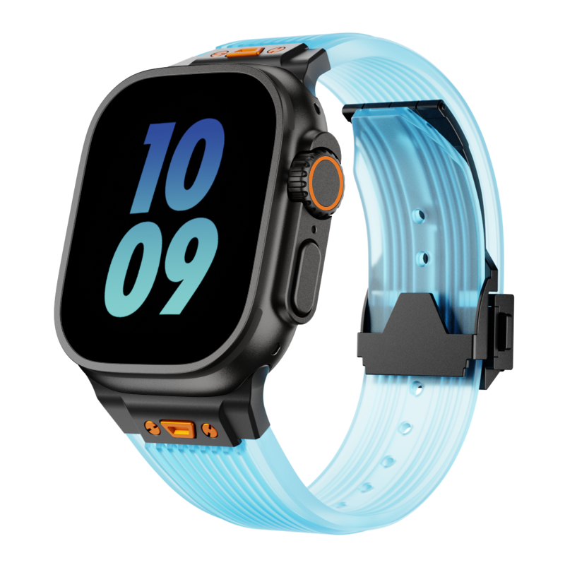 RM Transparent Silicone Band: Elegancia Semitransparente para Apple Watch