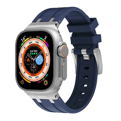 NEW AP Thick Silicone Band: Confort y Durabilidad con Adaptador de Titanio para Apple Watch