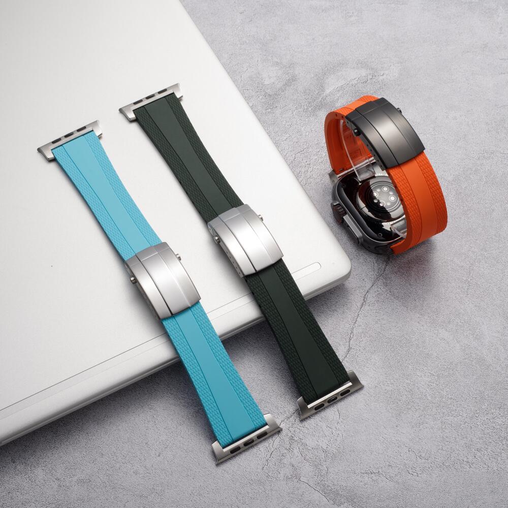 Ocean Luxe Band: Elegancia Marina y Durabilidad FKM para Apple Watch
