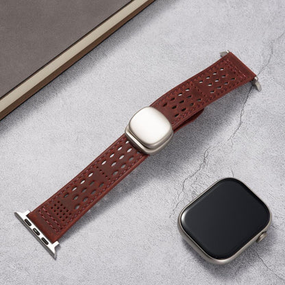 Breathable Leather Strap: Elegancia y Confort para Tu Apple Watch