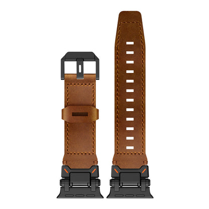 Explorer Crazy Horse Leather Band: Aventura y Elegancia en Tu Apple Watch