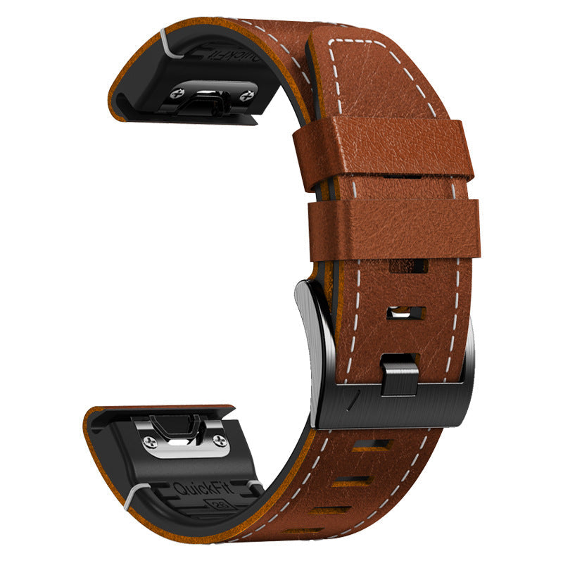 Garmin QuickFit Rubber With Leather Band: Elegancia Deportiva y Confort Superior