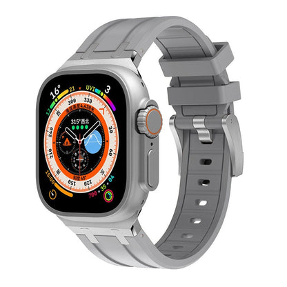 NEW AP Thick Silicone Band: Confort y Durabilidad con Adaptador de Titanio para Apple Watch